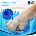 thumbnail image 2 of Dog Paw Cleaner, Portable Pet Cleaning 360º Silicone Washer Cup (for Small and Medium Breed Cats and Dogs) (Blue), 2 of 7