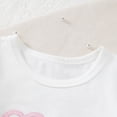 thumbnail image 3 of Toddler Girl Summer Clothes Baby Girl Cute Outfit Whale Embroidery Short Sleeve T-Shirt and Plaid Shorts Set, 3 of 6