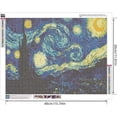 thumbnail image 2 of Pintura de diamante nueva DIY 5D pintura de diamante completo bordado Van Gogh noche estrellada kits de punto de cruz pintura al óleo abstracta artesanía de resina decoración del hogar 30X40Cm, 2 of 5