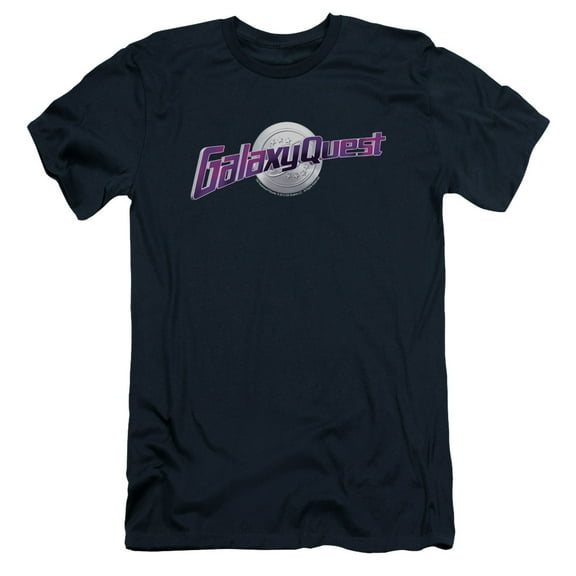 Galaxy Quest Logo Adult 30/1 T-Shirt Navy