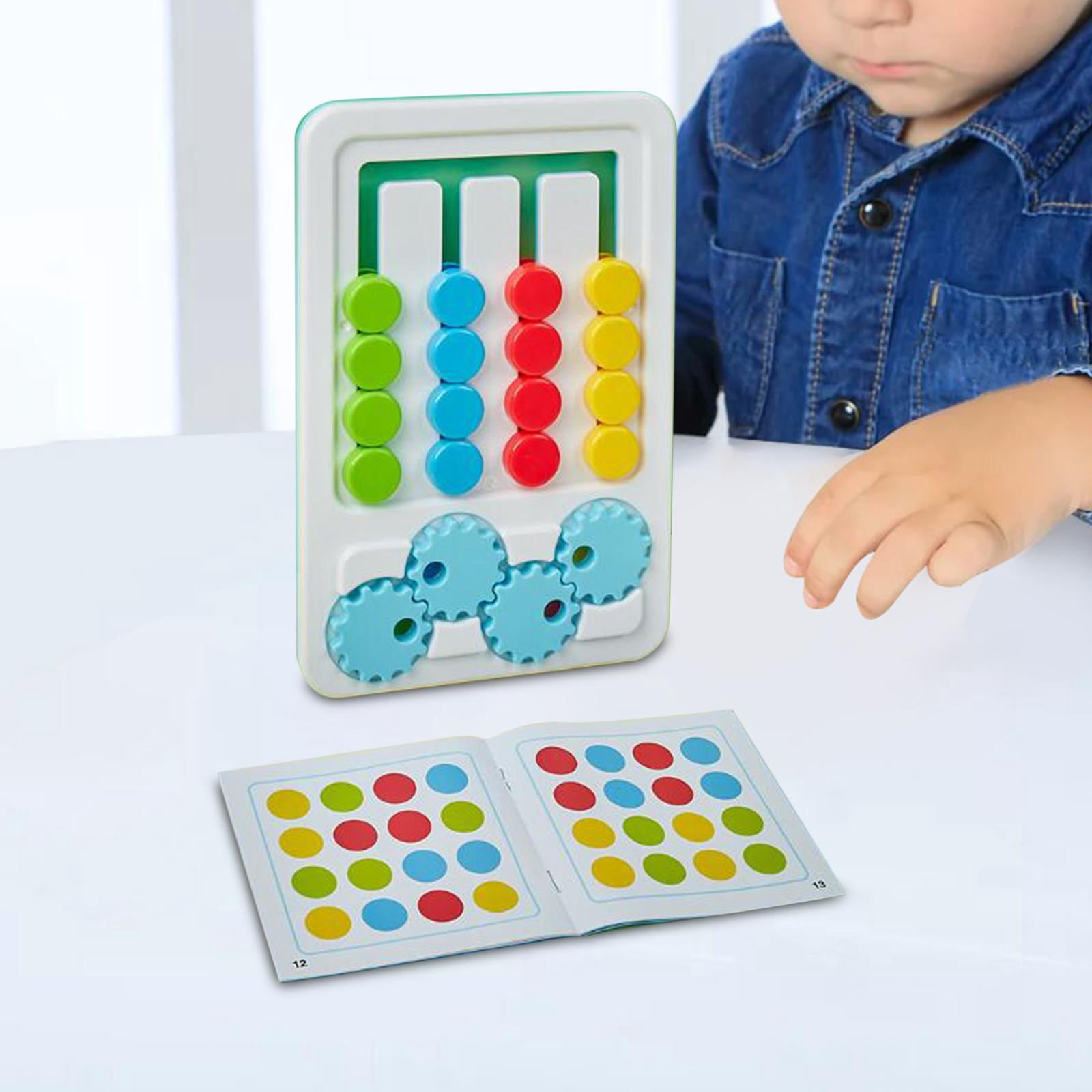 LeeQinersw Slide Color Matching Toy Brain Teaser Logical Thinking Training Toys Four Colors