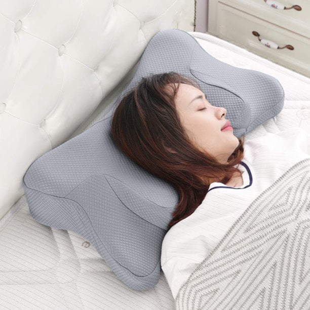 Acheter Oreiller ergonomique de soutien du cou, protection cervicale,  oreillers en mousse à mémoire de forme pour dormeurs sur le côté du dos et  du ventre, coussin respirant pour repose-nuque, pour chambre