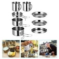 thumbnail image 1 of OUNONA 1 Set of Durable Stainless Steel Cooking Utensils Set for Outdoor Cooking, 1 of 8