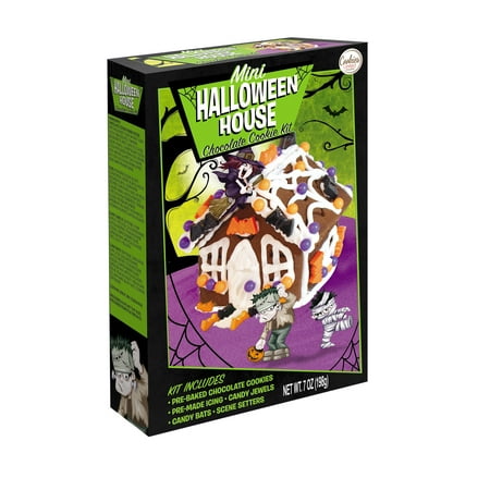 Cookies United Mini Halloween House Chocolate Cookie Kit, 7oz, 9 Count