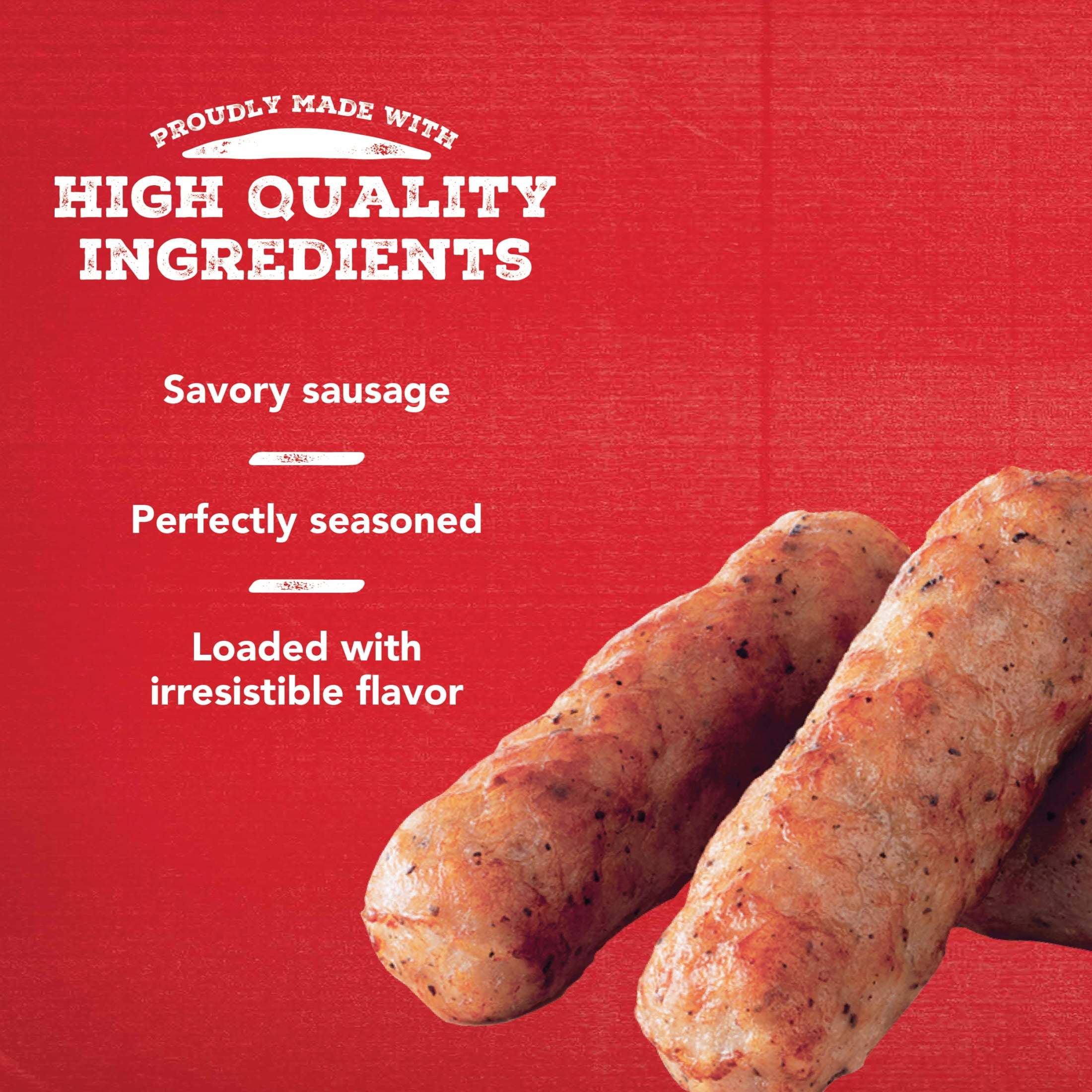 Jimmy Dean Heat 'N Serve Original Pork Breakfast Sausage Links, 36 Count (Frozen)
