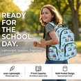 thumbnail image 5 of KUIFORTI Car Print Bookbag and Lunchbox Set 4 piece Durable Boys Backpack with Pencil Bags Water Bottle Sleeve for Elementary Primary Middle School Daily Use, 5 of 7