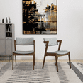 thumbnail image 6 of Dining Chairs Edwin Light Gray Fabric Dining Chair (Set Of 2),Fabric Dining Chairs, 6 of 13