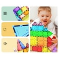thumbnail image 4 of PicassoTiles 101PCS Magnetic Tiles – STEM Building Blocks, Construction Toy, Educational Creative Play Set for Kids Toddlers Preschool Boys & Girls 3+, 4 of 13