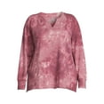 thumbnail image 4 of Terra & Sky Women's Plus Size French Terry Sweatshirt, 4 of 5