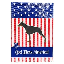 Carolines Treasures BB3360GF USA Patriotic Doberman Pinscher Flag Garden Size Small multicolor
