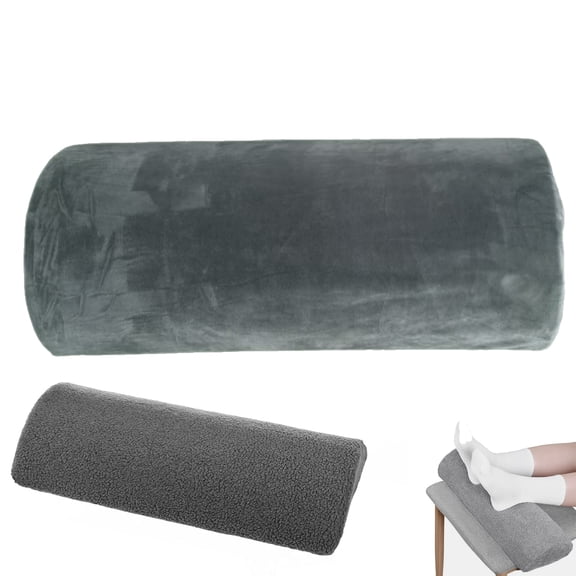 Runbaixing Recliner Foot Pillow Cushion – Sherpa Memory Foam Leg Rest for Sofa, Bed & Chair –Gray (23” x 10” x 4”)