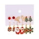 thumbnail image 2 of Adornos navideños, regalos navideños, pendientes navideños de moda, serie linda, copo de nieve, árbol de Navidad, Papá Noel, pelo, combinación de pendientes., 2 of 6