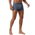 thumbnail image 4 of NOMADIC NOOK Men's 4 Pack Soft Elastic Waist Solid Color Regular Fit Basic Boxer Briefs 36 4 Dark Gray, 4 of 6