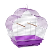 Prevue Pet Products Palm Beach Scallop Roof Purple & White Bird Cage SP21003P/W