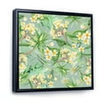 thumbnail image 3 of Designart 'Yellow Flowers and Tropical Foliage XIV' Modern Framed Canvas Wall Art Print, 3 of 5