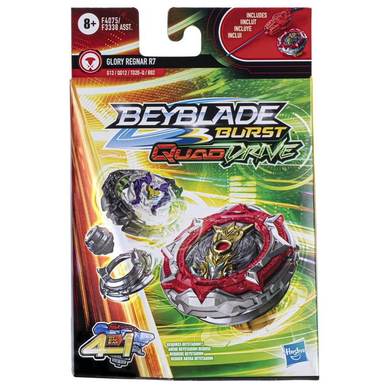 Beyblade Burst QuadDrive Glory Regnar R7, 4-in-1 Spinning Top