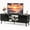 Black, variant on Nextay TV Stand for 55-60 Inch TVs, Modern Entertainment Center with Storage Cabinets, Wooden Media Console Table with Adjustable Hinges for Living Room or Office