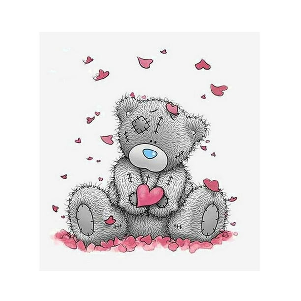 7 estilo 5D lindo oso te pintura cuadros hogar decoración Oso amor Zulema Kit de pintura de diamante