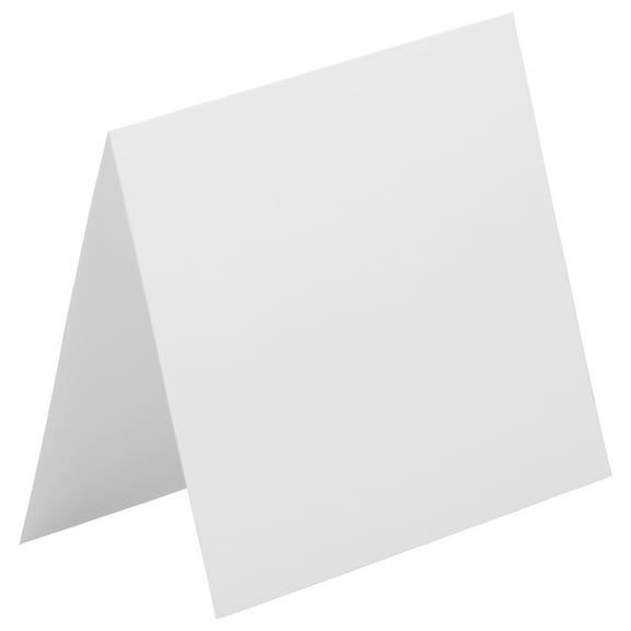 JAM Paper Foldover Cards, 4 3/8 x 5 7/16, 25/Pack, Bright White Wove