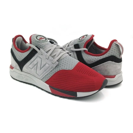 New Balance Mens 247 Decon V1 Sneakers, M12/W13.5, Red/Grey/Black
