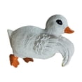 thumbnail image 4 of DYNWAVECA Climbing Duck Statue Decorative Flower Pot Hugger for Patio Backyard Pathway White, 4 of 10