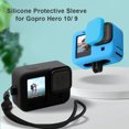 thumbnail image 4 of Funda de silicona para GoPro Hero 10 9 Película protectora Tapa de lente (Azul) Ehuebsd Para estrenar, 4 of 9
