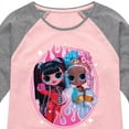 thumbnail image 3 of LOL OMG! Fashion Dolls - Sweet & Spicy Babes - Toddler & Youth Girls Raglan Graphic T-Shirt, 3 of 5