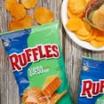 1PACK,Ruffles Queso Cheese Flavored Potato Chips