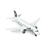 Commercial Aircraft "Alaska Airlines" White with Blue Tail Diecast Model Airplane by Daron