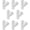 3-Way Wye, variant on 10Pack 3/4" PVC Cross, 4-Way PVC Pipe Fitting Connector | LESSO PVC Cross Furniture Grade Fittings for DIY Shelf Building Garden Greenhouse Connection Tent, SCH40