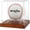 Brown, variant on Football Display Case, Acrylic Football Case Clear, UV Protected Display Case with Solid Wood Base Stand for Full Size Signed Football Holder for Football Fans & Collectors
