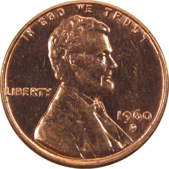 1960 D Small Date Lincoln Memorial Cent BU Uncirculated Penny 1c Coin