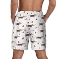 thumbnail image 2 of Lsque Mens Swim Trunks Dachshund Dog Pattern - Bathing Suit Compression Liner - Beach Swim Shorts Swimwear - (S-3XL) - Stretch Quick Dry -Medium, 2 of 9