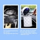 thumbnail image 4 of Cenicero de copa alta para coche, Cenicero abatible con luz LED facetada de diamante, soporte para cigarrillos personalizado con revestimiento ignífugo lavable, 1 ud., 4 of 5