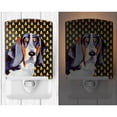 thumbnail image 2 of Caroline's Treasures LH9068CNL Basset Hound Candy Corn Halloween Portrait Ceramic Night Light, 6x4x3", multicolor, 2 of 2
