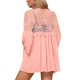 thumbnail image 4 of TRKIYQC Cárdigan de encaje de verano para mujer Manga larga acampanada Ver a través de frente abierto Cárdigan de verano Malla Sheer Kimono Coverup Beach TRKIYQC casual, 4 of 5