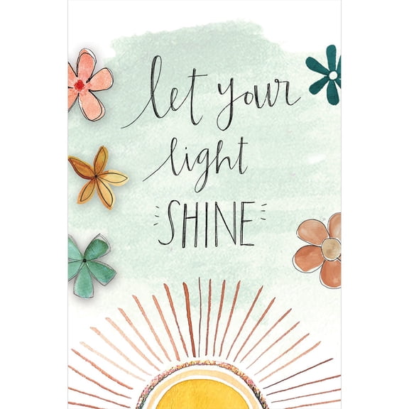 Tree-Free Greetings Just Because Greeting Card 12 Pack, 4x6, Let Your Light Shine (FS65347)