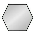 thumbnail image 3 of Kate and Laurel McNeer Modern Wall Mirror, 22 x 25, Black, Geometric Hexagon Mirror for Wall, 3 of 8