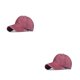 thumbnail image 3 of Gorra de béisbol Minnieouse para mujer con cola de caballo color Vino rojo 2piezas, 3 of 6
