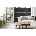 thumbnail image 6 of Dkelincs 6 Panel Wood Room Dividers Portable Folding Privacy Screen with Removable Storage Shelves, Black, 6 of 7