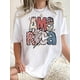 thumbnail image 2 of 1pc Women'S Fashion Casual Crew Neck T-Shirt with Fun Patriotic American Flag Print, Polyester Knit Fabric, Medium Stretch, All-Season Comfort Fit, 2 of 8