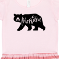 thumbnail image 3 of Inktastic Montana Black Bear Silhouette Gift Toddler Girl Dress, 3 of 4