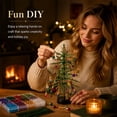 thumbnail image 6 of DIY Beaded Christmas Tree Kit with Angel Topper, Handmade Holiday Decor Craft Set for Adults Kids Mantel Shelf Display, 6 of 7
