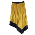 thumbnail image 2 of bar III Womens Tipped Asymmetrical Skirt, Yellow, 2, 2 of 2