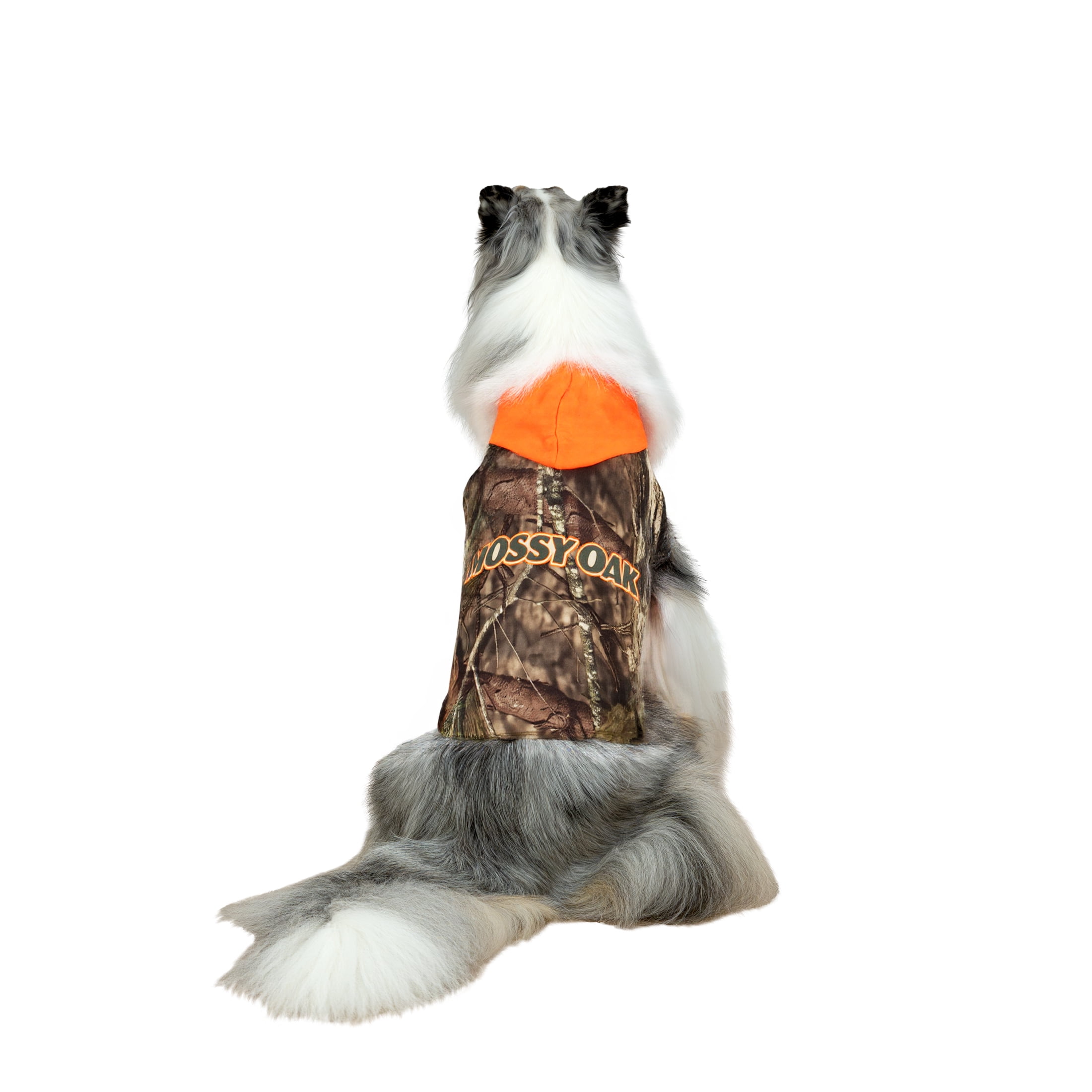 Mossy Oak Fall Dog Hoodie, Green Camo Sherpa, XL