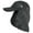 Black, variant on Men/Women Summer Ballcap With Neckflap Protection - Navy