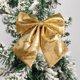 thumbnail image 4 of Adorno navideño de lentejuelas con lazo brillante para la cima del árbol | Corona decorativa | Para colgar en puertas y ventanas | Adorno para fiestas y decoración del hogar en Navidad, 4 of 6