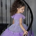thumbnail image 3 of Vestido de lentejuelas para niñas Vestidos de princesa Vestido de tutú de encaje para niños-n, 3 of 5