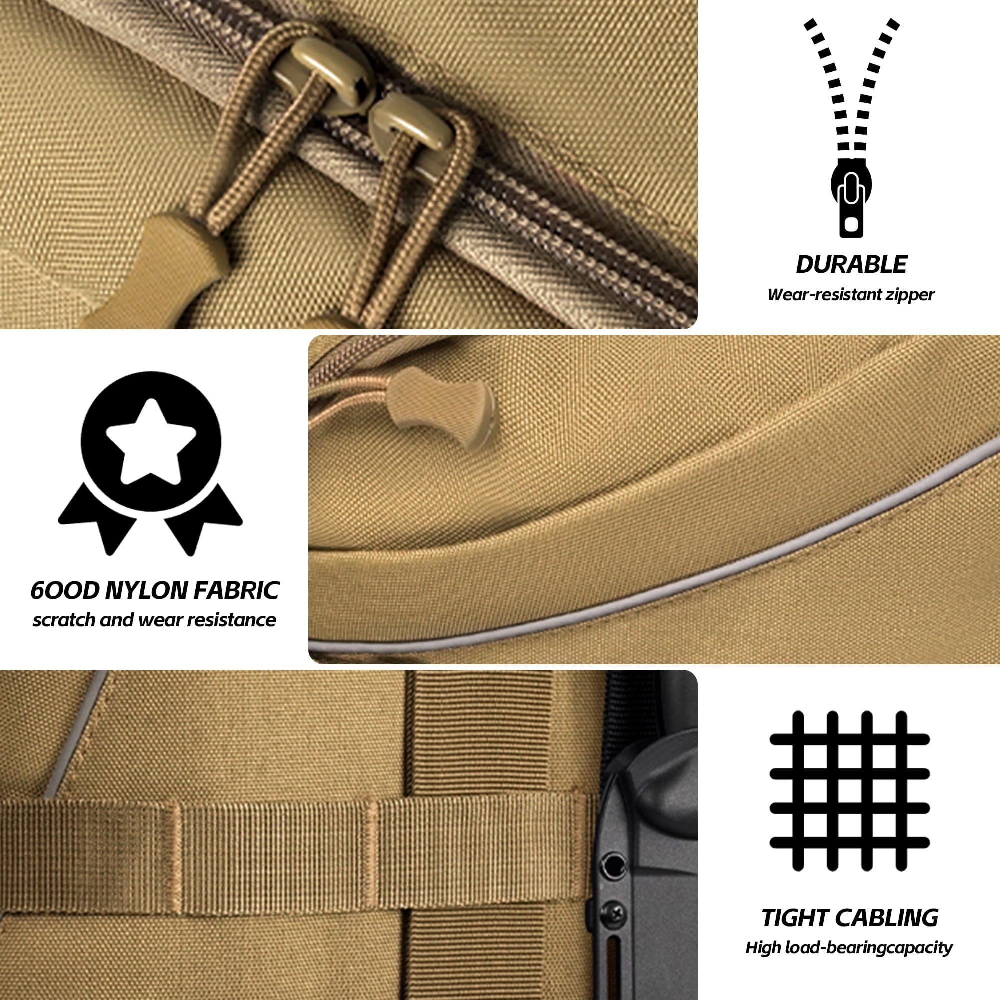Fishing Nylon Backpack Tackle Sling Bag Backpack with Rod Holder for Monther Father Gifts Lightweight Fishing Backpack Storge Fishing Gear and Equipment