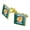 Gold, variant on Wine-O Saur Dinosaur Wine Lover Funny Humor Square Cufflink Set - Silver or Gold
